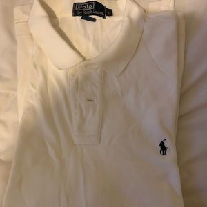 White Polo by Ralph Lauren. Two-button Classic fit
